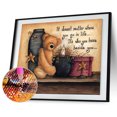 thumbnail image 1 of Cuadros Decorativos Diamante pintura oso de peluche completo taladro redondo imagen de diamantes de imitación Tmvgtek embutido en tela, 1 of 9