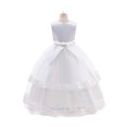 thumbnail image 2 of HAWEE Robe en Dentelle pour Fille pour Enfants Mariage Demoiselle d'Honneur Concours Fête Formelle Longue Robe Princesse Communion Robes en Tulle, 2 of 6