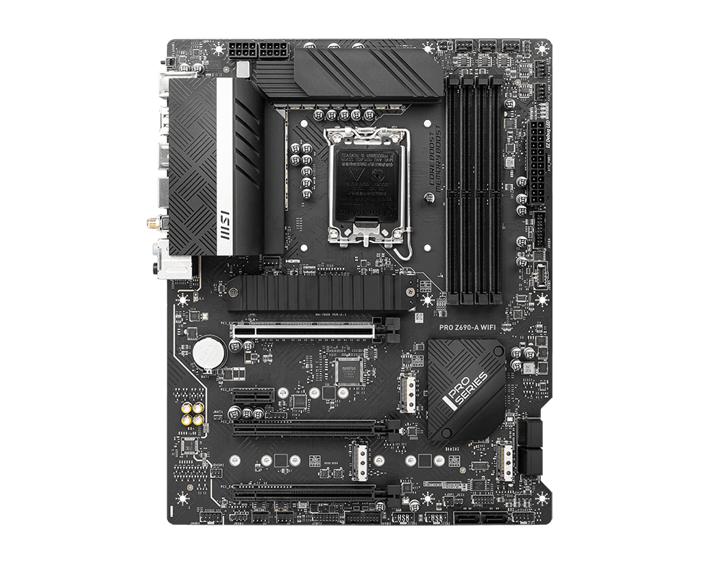 MSI Pro Z690A Intel LGA 1700 DDR4 Motherboard