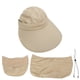 thumbnail image 2 of Juego De Sombrero De Protección Solar Con Protección UV, Cubierta De Protector Solar De Cara Grande Para Ciclismo Al Aire, Pesca, Caminata Con Borde Anchos, Diseño, 2 of 7