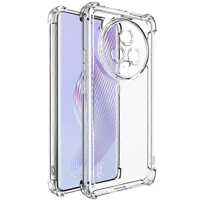 IMAK UX-4 Series for Honor Magic5 Case Straight Frame Four Corner Shockproof Clear TPU Cover