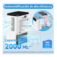 thumbnail image 3 of Deshumidificador Eléctrico Inteligente Doméstico 2000 ml Malubero Blanco, 3 of 5