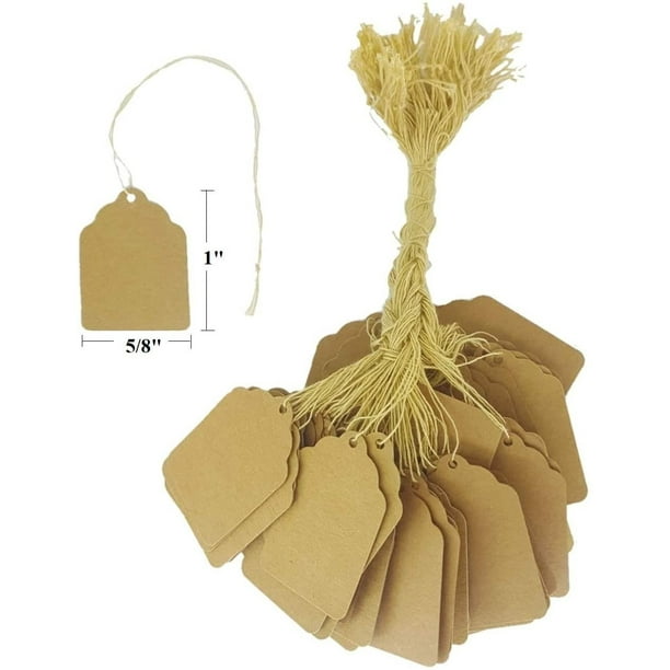 100 Pcs of Paper String Tags, Price Tags, Elegant String Tags Perfect