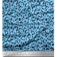 thumbnail image 1 of Soimoi Rayon Crepe Fabric Leopard Animal Skin Decor Fabric Printed Yard 46 Inch Wide, 1 of 1