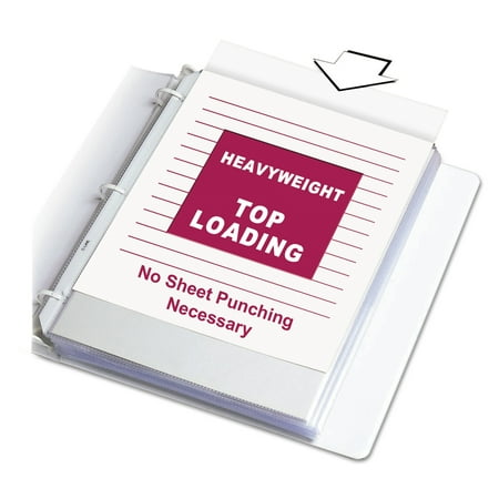 C-line 62018 Top-Load Poly Sheet Protectors, Heavy Gauge, Letter, Non-Glare, 50/Box