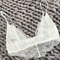 thumbnail image 4 of Penkiiy Women Lingerie Alluring Women Lace Cage Bra Elastic Cage Bra Strappy Hollow Out Bra Bustier White Bras, 4 of 6