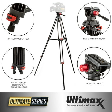 Image of Ultimaxx Professional 72 Deluxe Video / Camera Tripod
