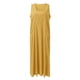 thumbnail image 5 of Vestido sin mangas de cuello redondo liso para mujer: corte holgado, tejido transpirable para primavera/verano/otoño, vestido largo con bolsillos, talla real., 5 of 7