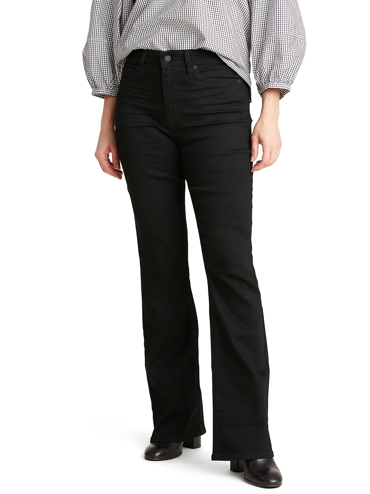 Buy > women's black high rise bootcut jeans > in stock