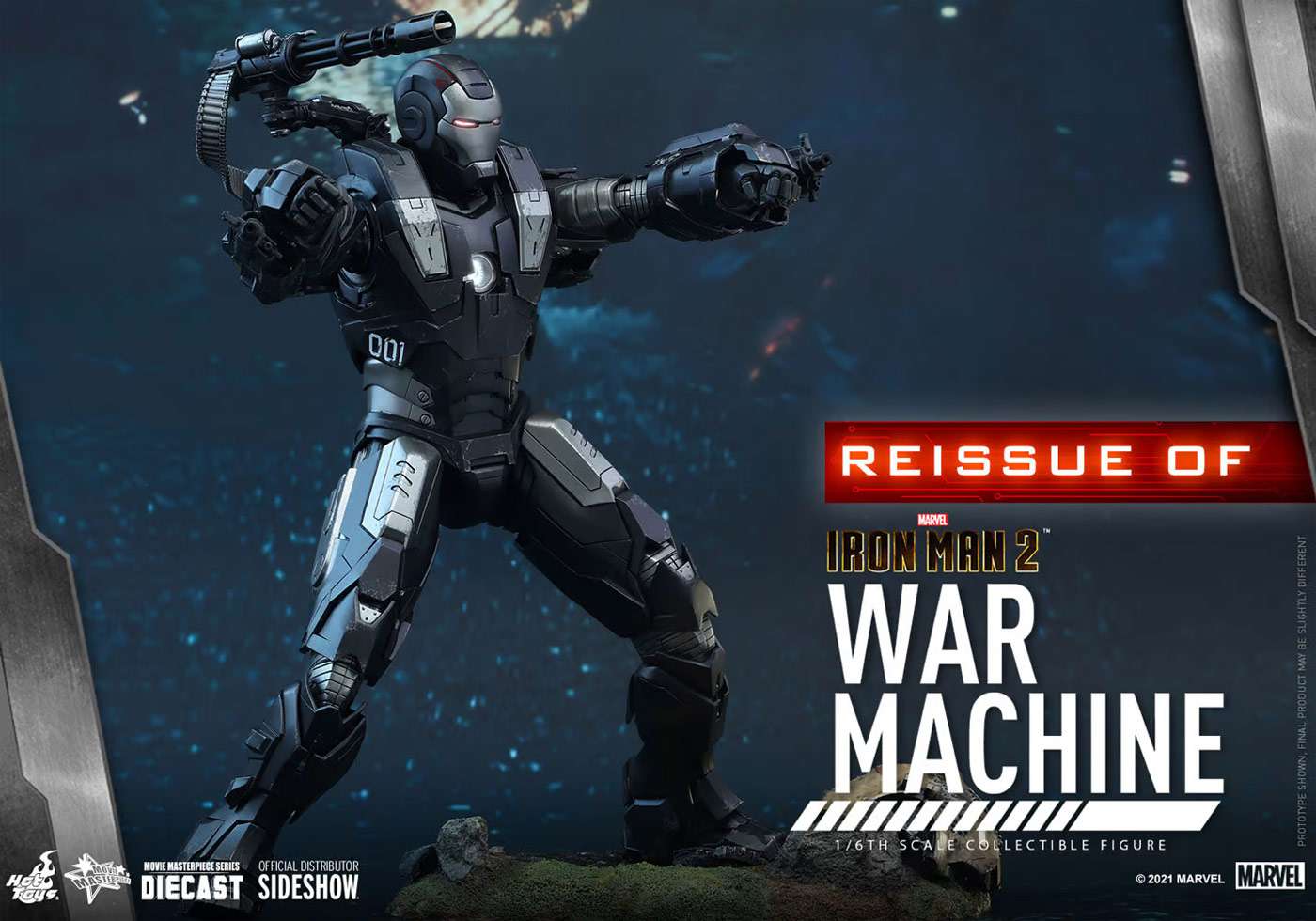Iron Man Movie Masterpiece War Machine Collectible Figure (Reissue)