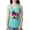 Tahiti Blue, variant on Totally 80's Forever Vintage Ladies Racerback Tank Top, Dark Grey, Small
