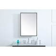 thumbnail image 2 of Metal mirror medicine cabinet 20 inch x 28 inch in Black, 2 of 5