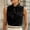 *Black, variant on Women's Satin Bow Knot Tie Neck Sleeveless Blouse,Solid Color Casual Tank Top for Office White,Women's Plus S