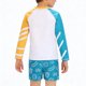 thumbnail image 4 of Odeerbi 1-10 Años Niños 3 Piezas de Manga Larga Rash Guard Set Upf 50 + Rápido Seco Surf Traje de Baño Con Pantalones Cortos Gorra de Baño, 4 of 9