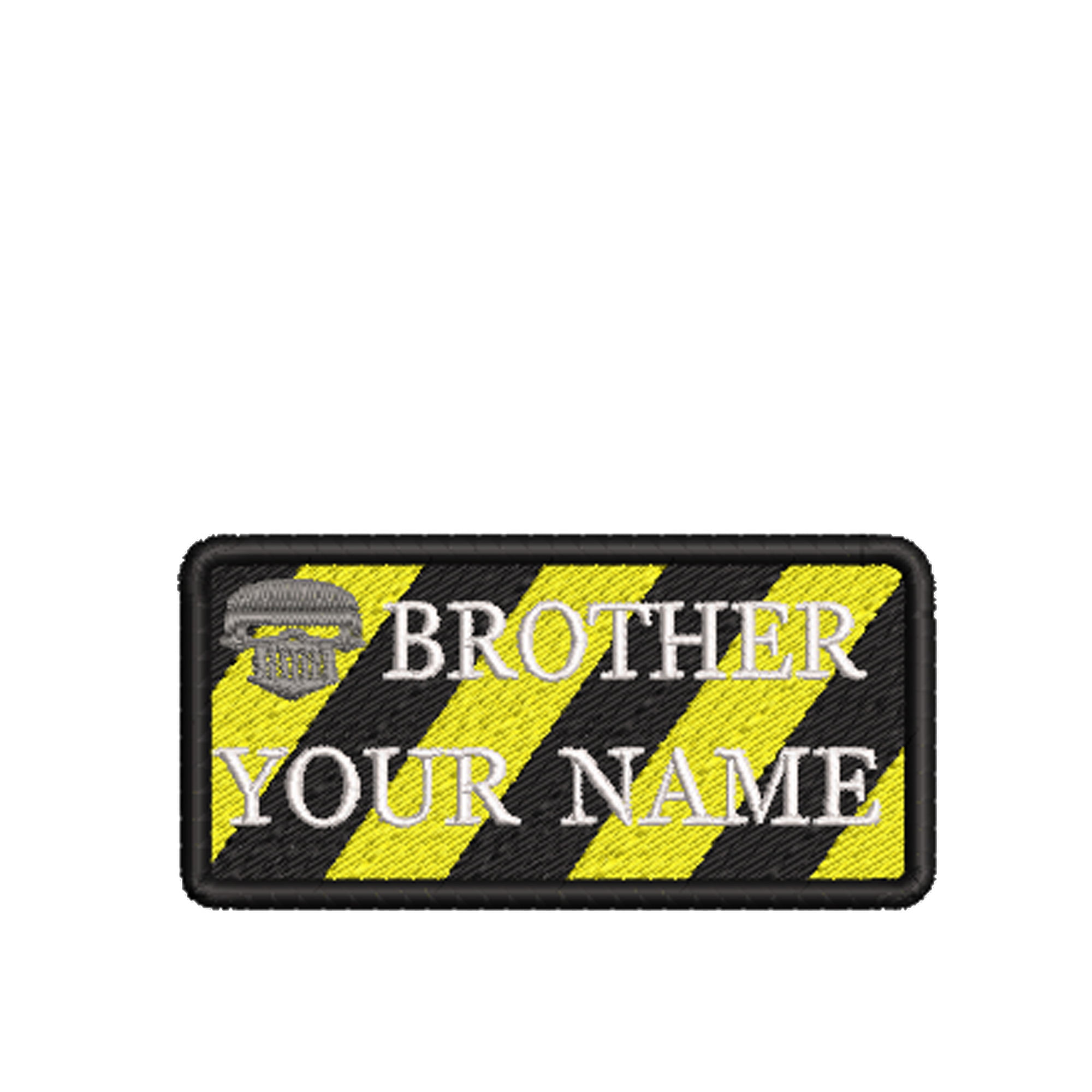 Name Tag Patch "YOUR NAME" TODDLER Size Iron-On Custom Ghostbusters 2 style 