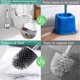 thumbnail image 5 of Escobillas y soportes para inodoro Juego de portaescobillas de silicona mejorado, cepillo de limpieza para inodoro con cajón descomponible y de agua para inodoros de baño, 5 of 5