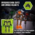 thumbnail image 3 of Zing Klikbot Complete Set of 4 Poseable Action Figures with Weapons, Translucent, Create Stop Motion Animation, for Ages 6 and Up (Series 3 Guardians), 3 of 3