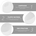 thumbnail image 3 of MasteelfCA 4Pcs Delicate Wall Lamp Plastic Light Shade Flat and Bevel Head Shape Lampshade, 3 of 8