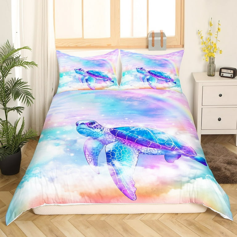 YST Beach Theme Bedding Sets Full Abstract Comforter Cover