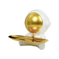 thumbnail image 2 of GUOOL Astronaut Statues Figurines Desktop White White White Gold, 2 of 7