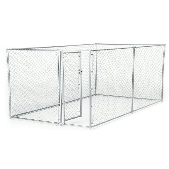 Lucky Dog Adjustable 10 x 5 x 4 Heavy Duty Chain Link Dog Kennel Enclosure