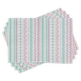 thumbnail image 1 of Ambesonne Abstract Place Mats Set of 4, Geometric Art, Standard Size, Lilac Turquoise, 1 of 4