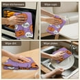 thumbnail image 5 of Witchy Halloween Kitchen Towels Set, 4-Pack 18x26 Soft Absorbent Dish Cloths with Pumpkin Ghost Prints, Tea Towels for Kitchen Drying, Festive Hand Towels for Bar and Fall Home Decor, 5 of 9
