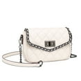 thumbnail image 2 of RUNSOON Quilted Crossbody Bags Purse for Women Trendy Cross Body Bag Shoulder Handbags, White, 2 of 7