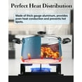 thumbnail image 6 of Cook N Home Professional Pots and Pans Nonstick Cookware Set, Belly Shape Kitchen Cooking Set with Frying Pans and Saucepans, Induction Compatible, 10-Piece, Turquoise, 6 of 9