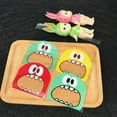 thumbnail image 1 of 100Pcs Cartoon Monster Print Cookie Candy Biscuit Bags Self-adhesive Gift Bag, 1 of 10