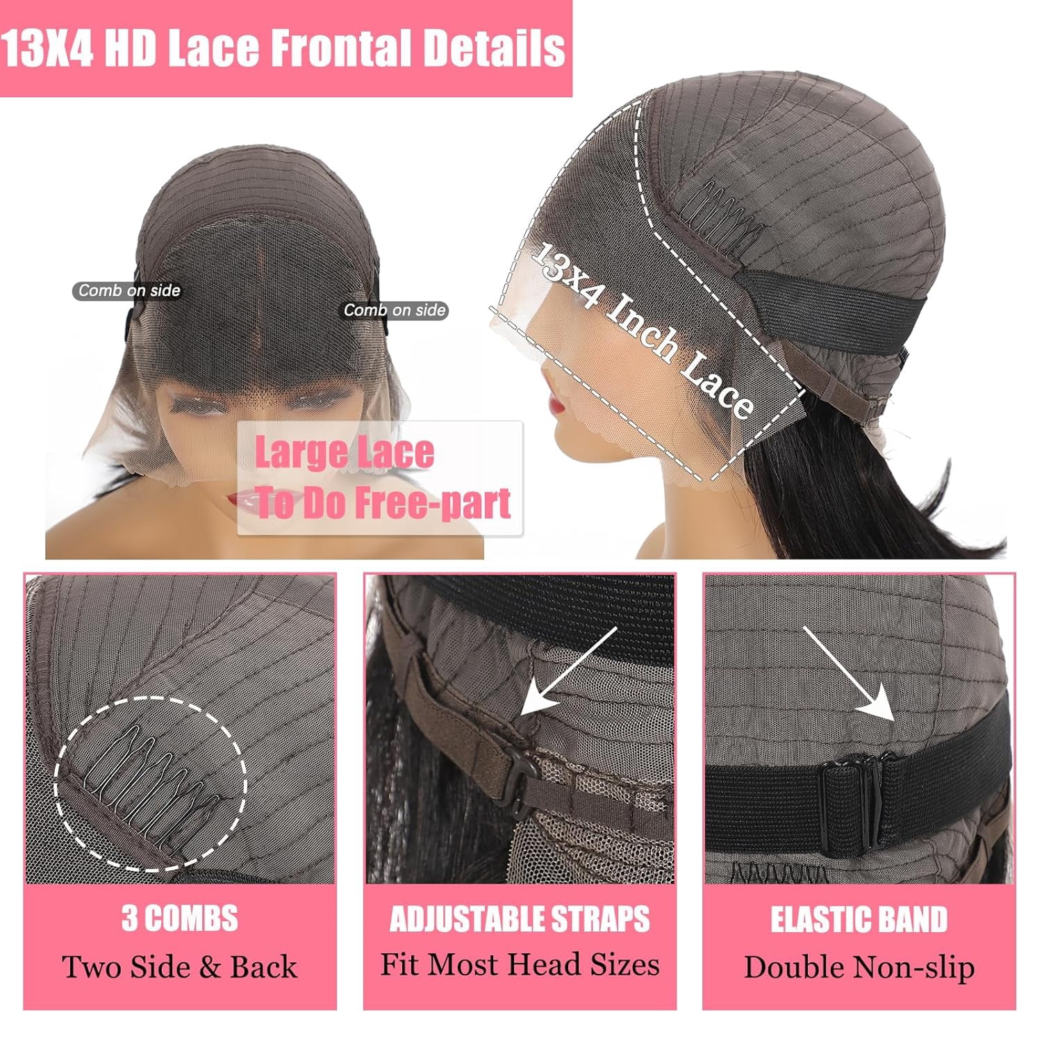 Straight Bob Wig Human Hair 13x4 HD Lace Front Bob Wigs for Black Women 180% Density 12A Glueless Bob Wigs Human Hair Pre Plucked with Baby Hair 12 Inch Bob Human Hair Wig Natural Black