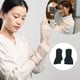 thumbnail image 4 of Qarigey 1 par de guantes sin dedos, ropa de punto, mitones con orificio para el pulgar, calentadores de manos, regalos de navidad, accesorios de guantes y mitones negro Qarigey AP009708-02B, 4 of 6
