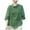 Green, variant on Bovxnpu 3/4 Sleeve T Shirts Collared 3/4 Sleeve Classic Blouse Soft Breathable Office Summer Tops (Women's or Women's Plus)