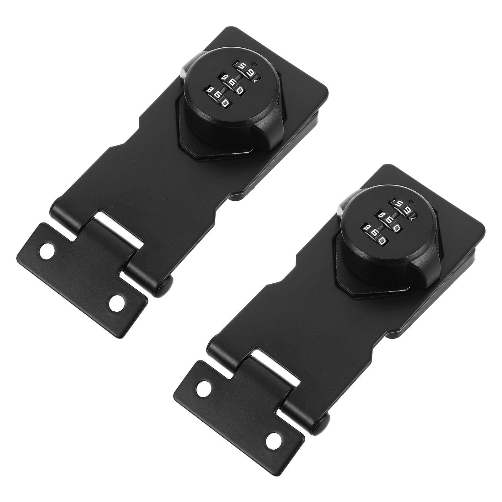 Hytrove 2Pcs Keyless Cabinet Locks Locking for Kitchen and Bathroom in Zinc Alloy 3.73X1.81X1.02In