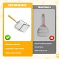 thumbnail image 3 of Yooshoverk Pet Litter Scoop Stainless Steel Fine Mesh with Wooden Handle Solving Clumping Waste for Cats Dogs, 3 of 7