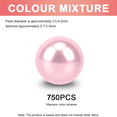 thumbnail image 2 of YOPTOP Perles Rondes Colorées Imitation Perles Fausses 3-8MM Couleur Mixte pour Fabrication de Bijoux DIY (Environ 750 Pcs) - Style 4, style1, 2 of 5