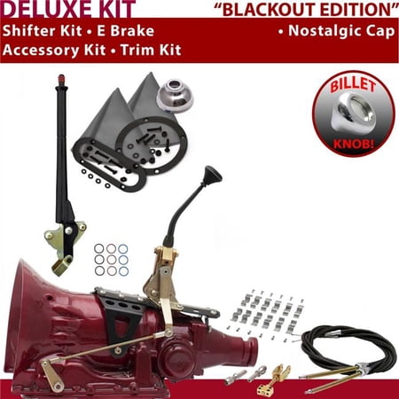 American Shifter AOD Shifter Kit Black 8 in. E Brake Cable Clamp Trim Kit for ED561
