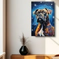 thumbnail image 4 of Thuan Boxer Dog Art Van Gogh-Inspired - Contemporary Abstract Modern Dog Wall Decor - Dog Painting Canvas Canvas Print 11x17 inches Unframed, 4 of 6