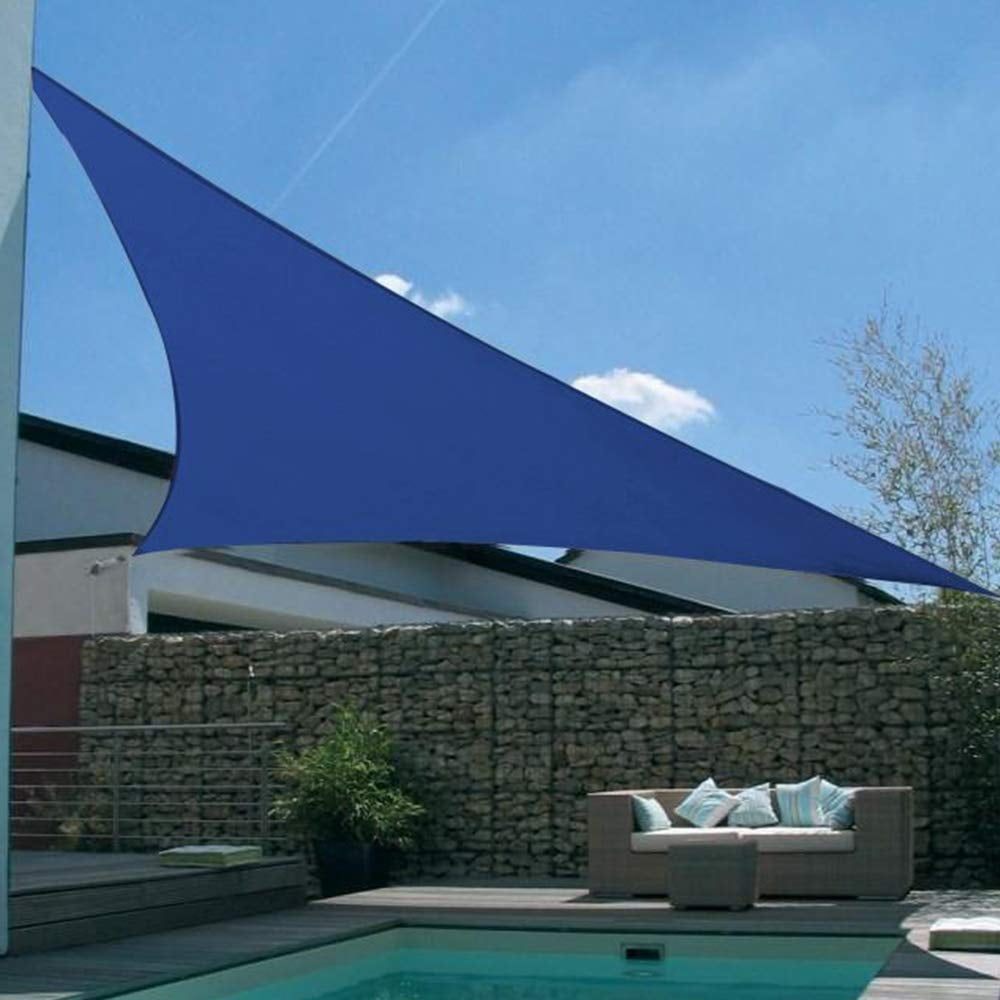 Quictent 20x20x20ft Blue Triangle Sun Shade Sail HDPE 98% ...