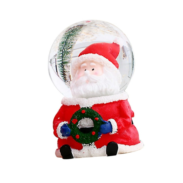 Christmas Ball, Resin Lighted Christmas Globe Decor Color Changing Light Glitter For Home Decoration Small Old Man,Large Old Man,Small Snowman,Large Snowman