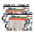 thumbnail image 2 of ALAZA 2 Pack Pencil Pouch Cartoon Motorbikes Pencil Case for 3 Ring Binder Clear Window Pencil Bag Organizers, 2 of 6