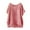 Pink, variant on Breathable Linen Summer Top for Women Soft Loose Fit Casual Short Sleeve Tee Beige L