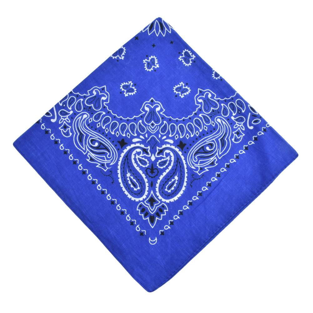 ROYAL BLUE X-Tube Multifunctional Scarf made of Cotton