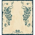 thumbnail image 3 of Ambesonne Beige Teal Duvet Cover Sets, Vintage Peacock Bird, 2-Twin, Beige Teal, 3 of 3
