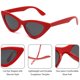 thumbnail image 4 of Gafas de sol IOHLNG retro vintage con montura roja y lentes grises, 4 of 5