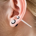 thumbnail image 3 of 50 Pieces Ear Stretching Kit 14G-00G Acrylic Tapers and Plugs + Silicone Tunnels - Ear Gauges Expander Set Body Piercing Jewelry (Transparent), 3 of 6