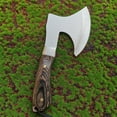 thumbnail image 4 of Survival Gear Hatchet Axe Stainless Steel Survival Wooden Handle Camping Outdoors Tactical Ax, 4 of 5