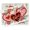 Red Pink Gold Love Heart, variant on Valentines Day Placemats Set of 4, Red Pink White Love Heart Buffalo Plaid Check Dining Place Mats Table Decor, Anniversary Wedding Home Kitchen Decoration 12 x 18 Inches