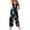 Multicolor, variant on Women's Halloween Jumpsuits Castle Pumpkin Wide Leg Backless Funny Rompers Skull Bat Halter Spooky Overalls, 2XL