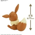 thumbnail image 2 of BANDAI Spirits Pokemon Plamo Collection Quick!! 04 Eevee Color Coded Plastic Model, 2 of 5